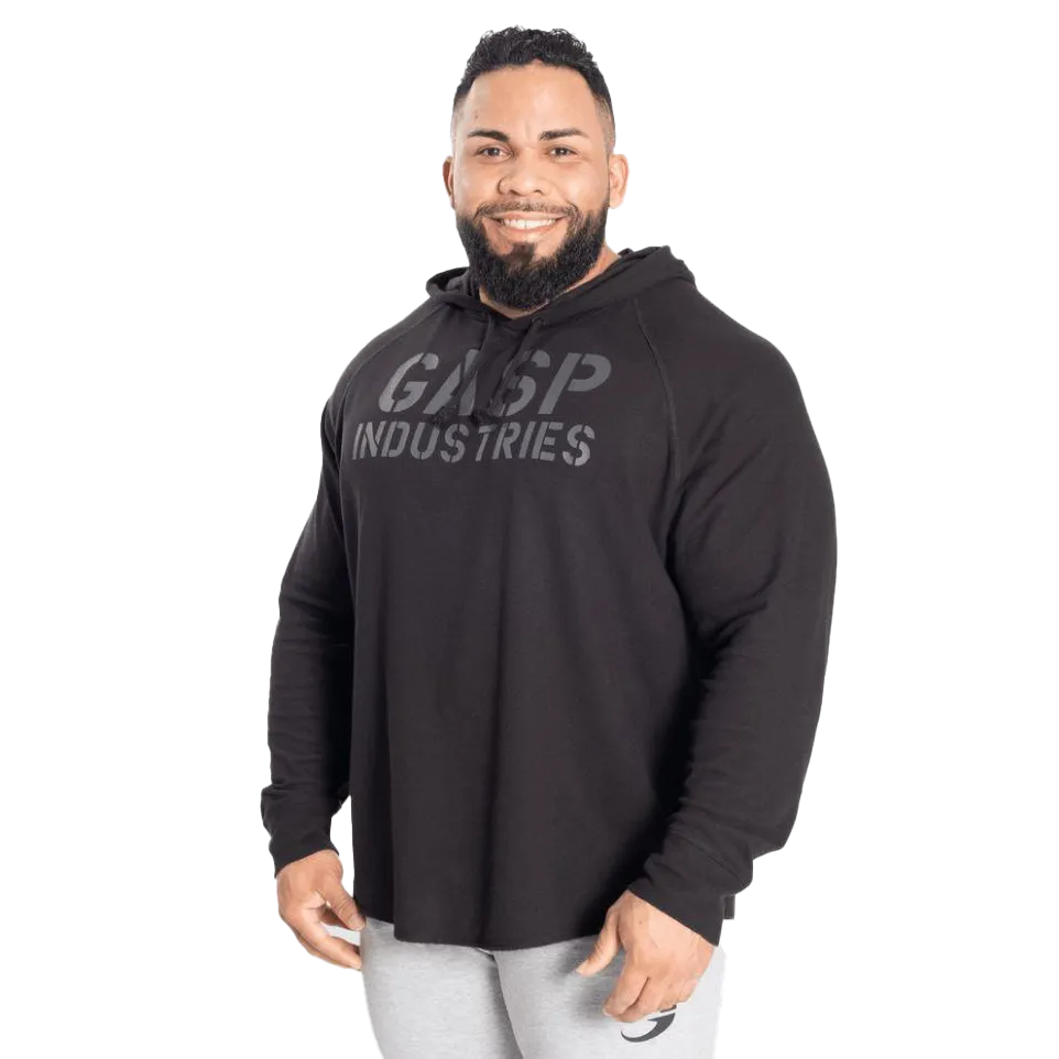 GASP L/S Thermal Hoodie - Black/Black