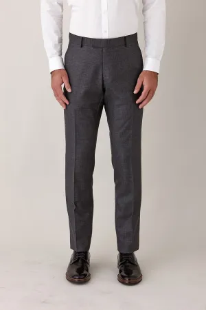GIB Trou Charcoal Check Detail
