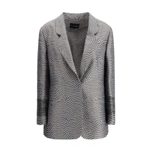 Giorgio Armani Embroidered striped Blazer