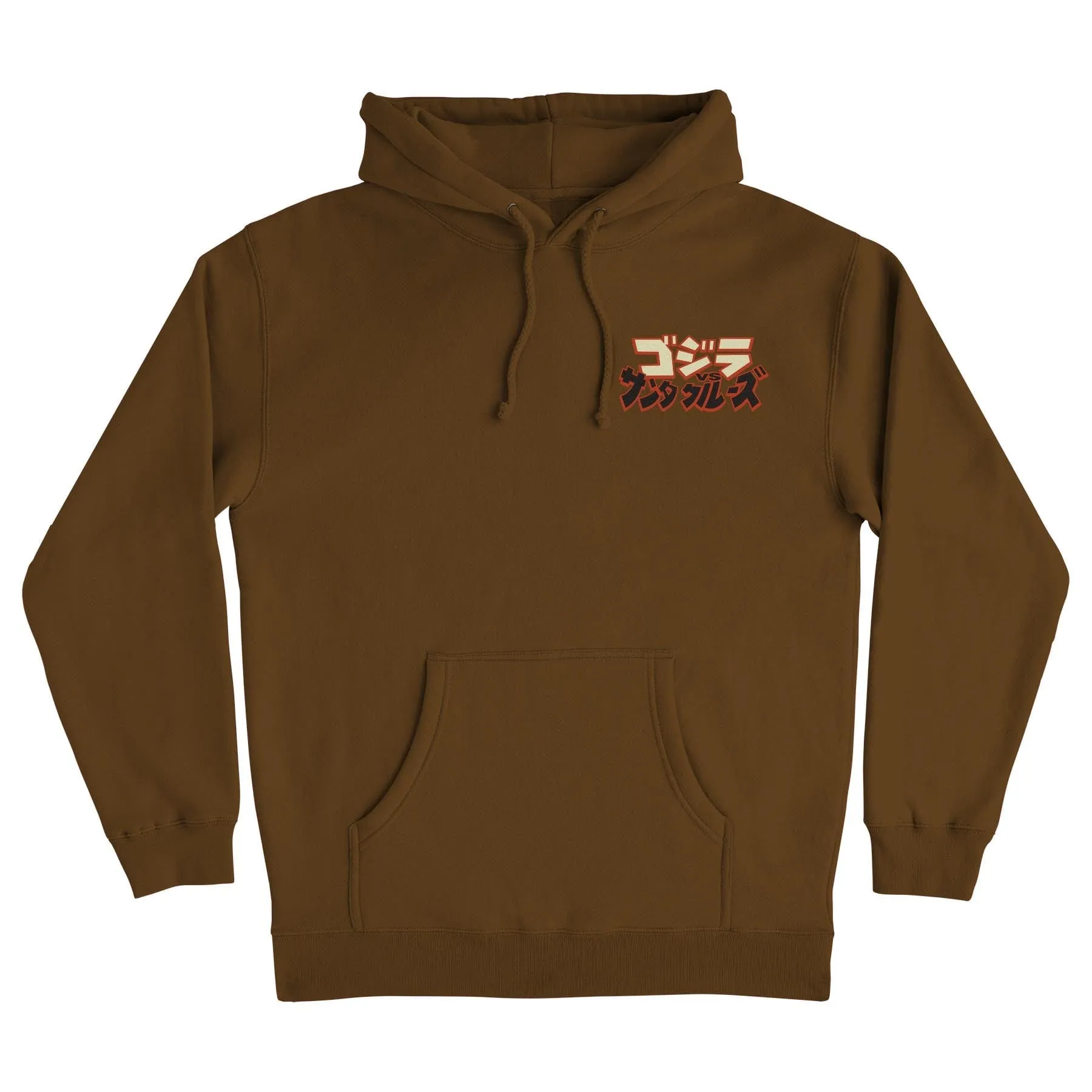 Godzilla Hand P/O Hooded Heavyweight Sweatshirt Brown