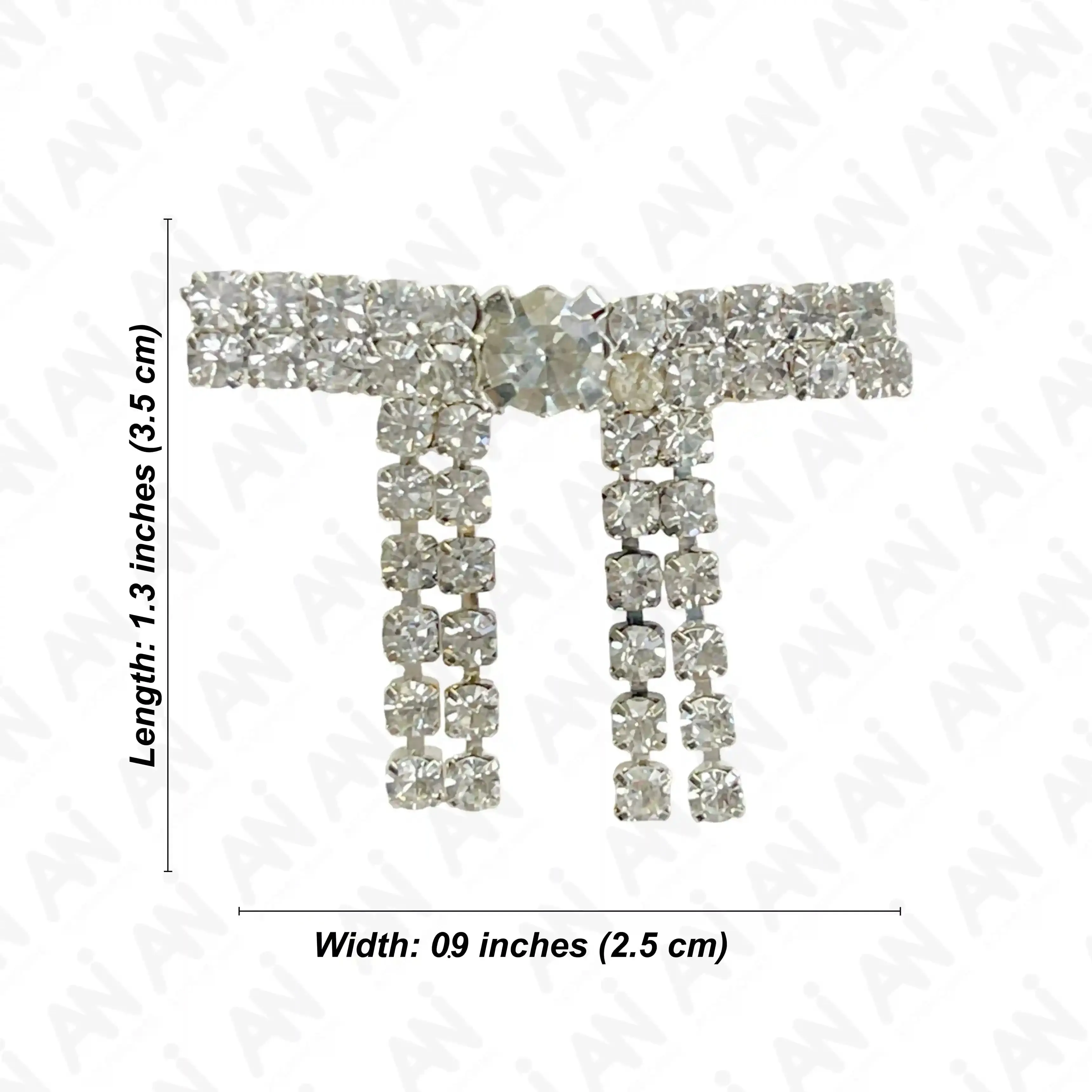 Gold & Silver Rhinestone Brooch for Women's Outfit