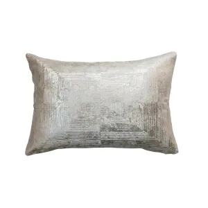 Gold Foil Velvet Lumbar Pillow