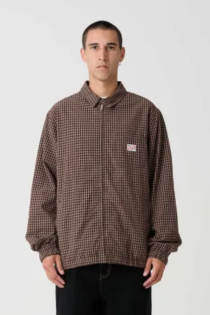 GORILLA CHECK JACKET - BROWN