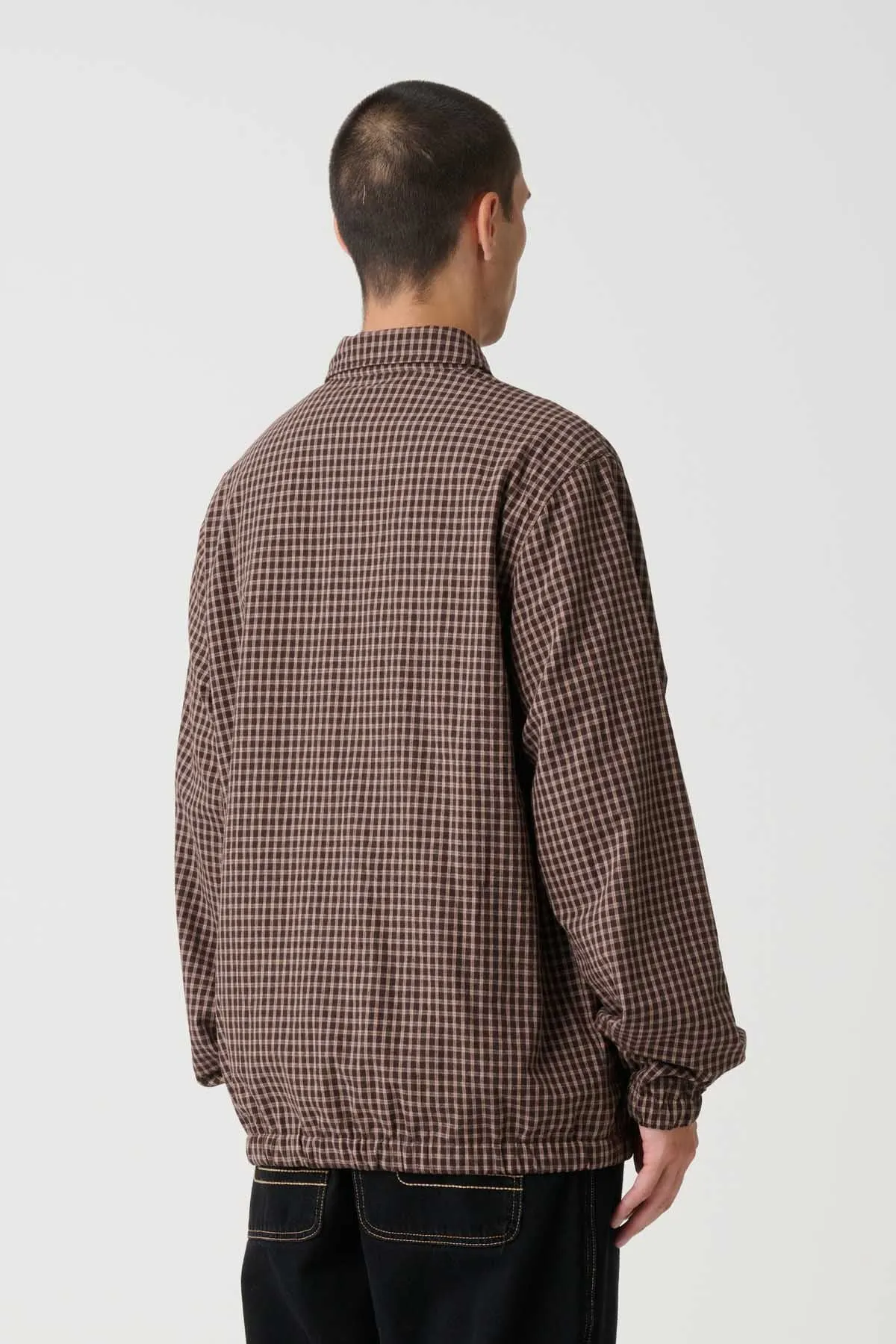 GORILLA CHECK JACKET - BROWN