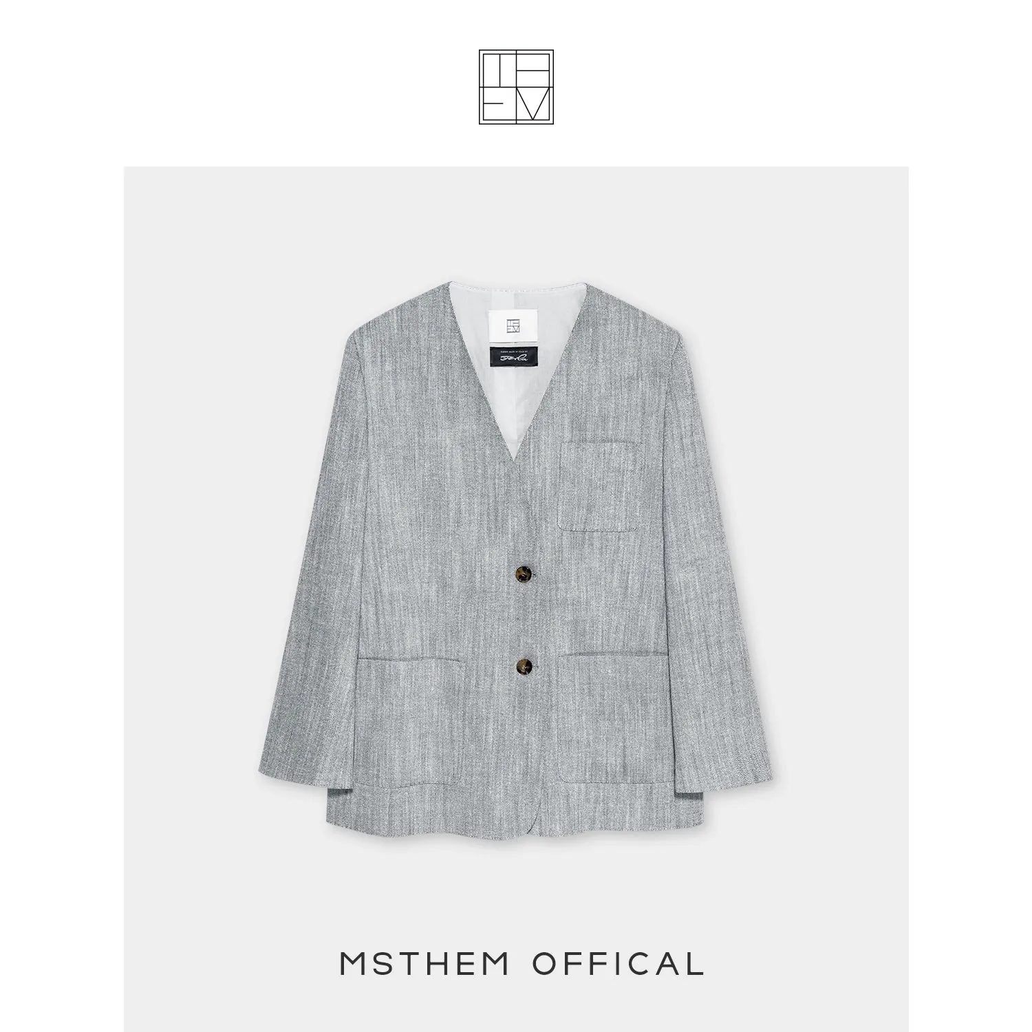 Gray Textured 3-Piece Suit Set