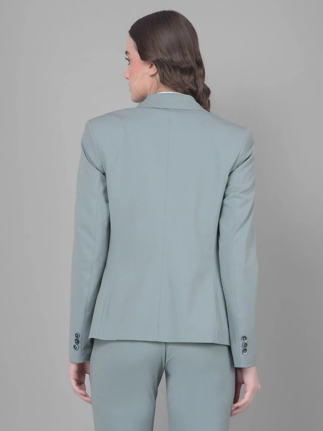 Green Single Breasted Blazer