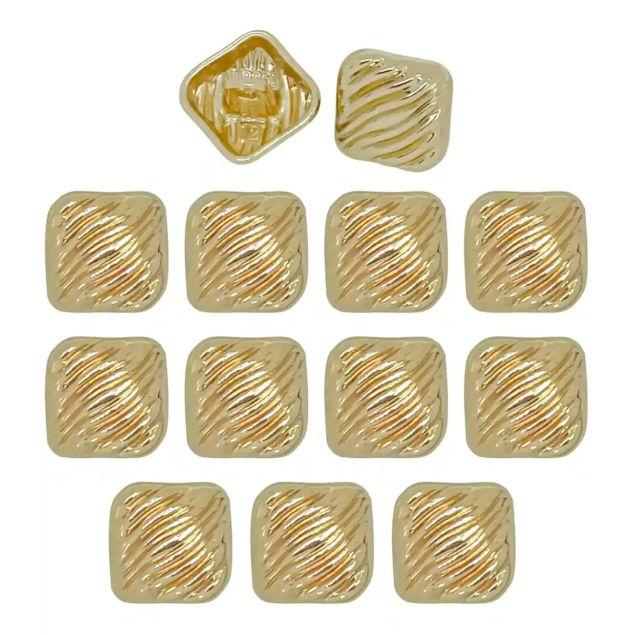 Grooved Style 12mm Shirt Button