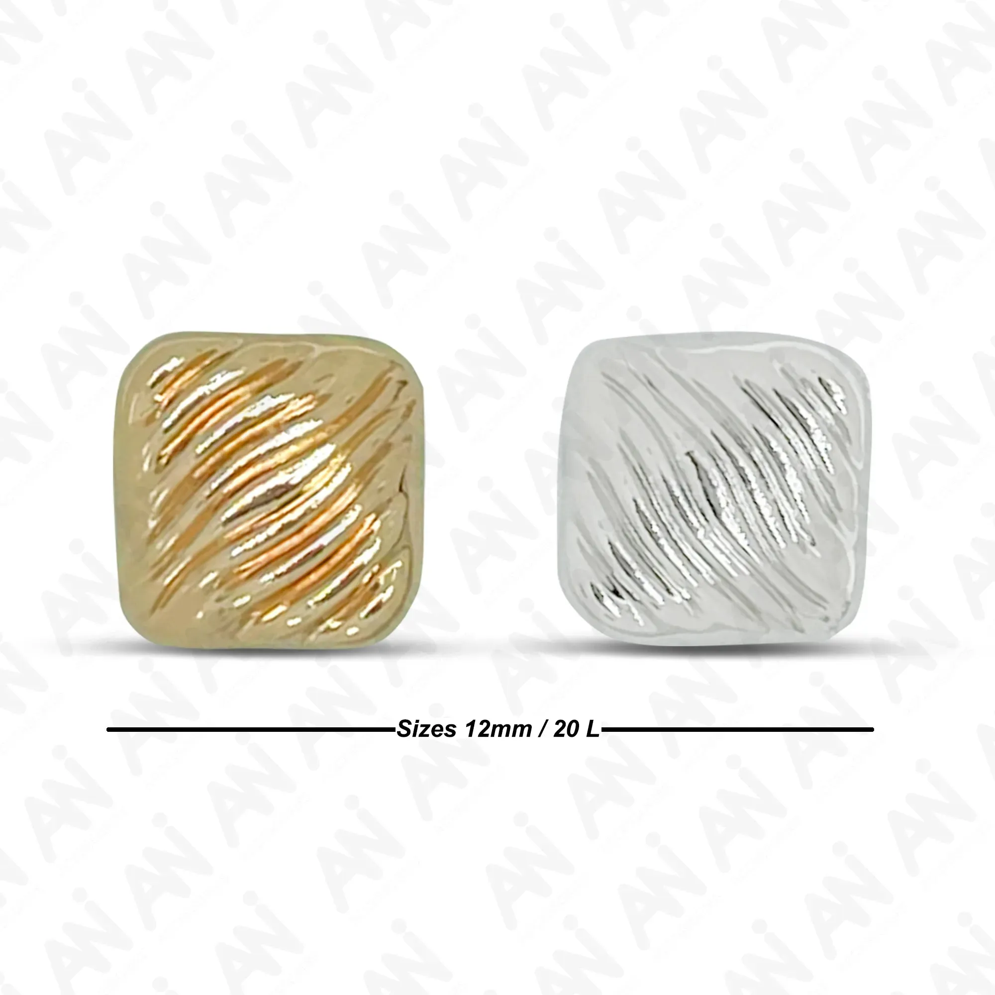 Grooved Style 12mm Shirt Button
