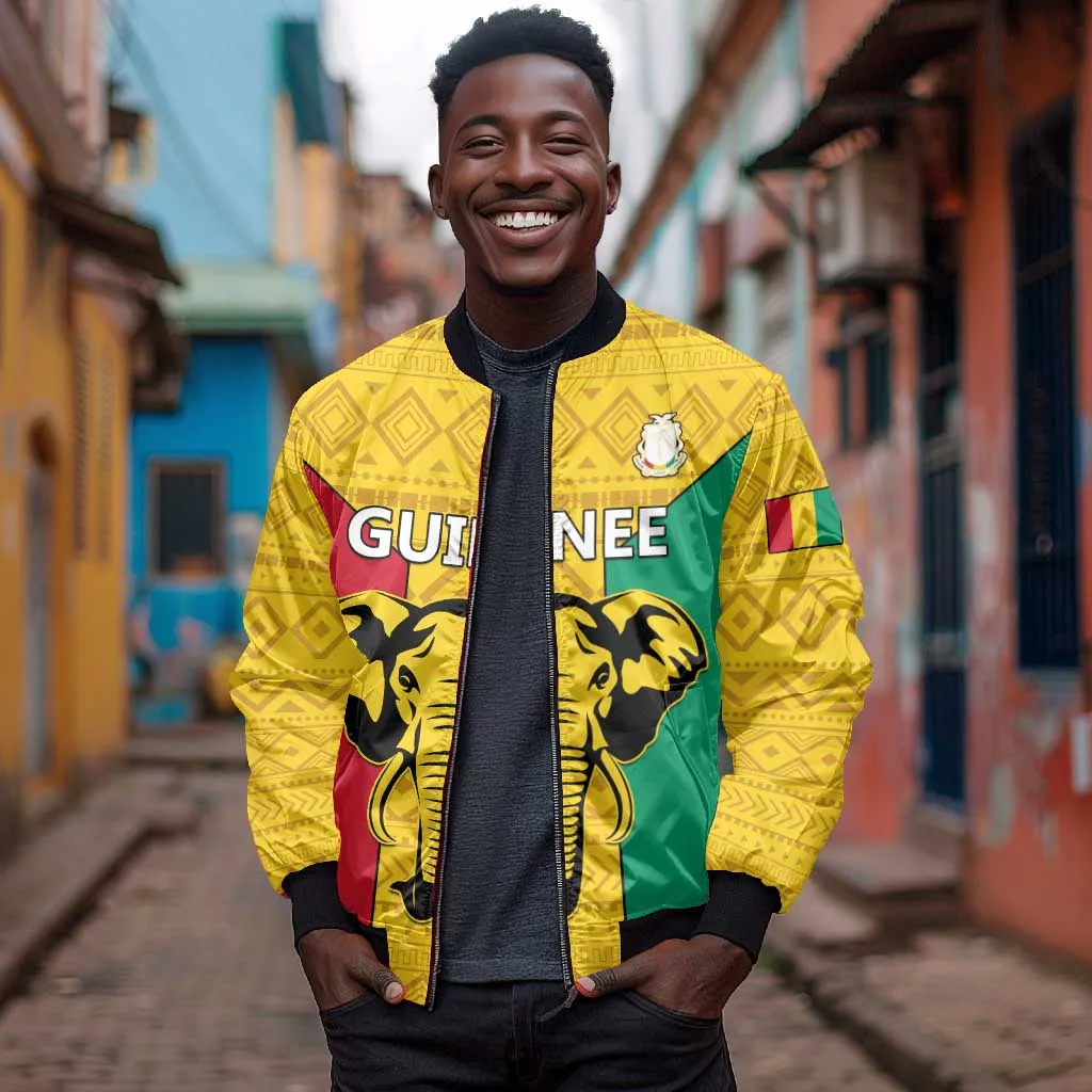 Guinea Football Bomber Jacket Come On Syli National LT01