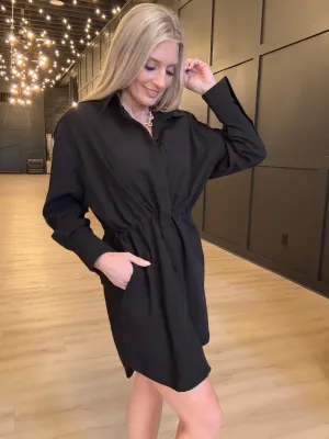 Hancock Houston Mini Dress In Tocuyo Black