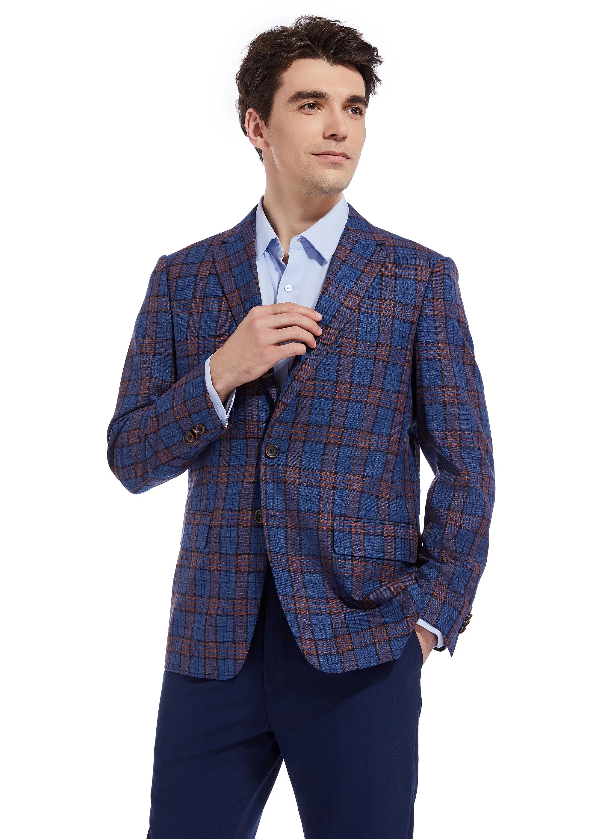 Hechter Paris Bue Plaid Sportcoat