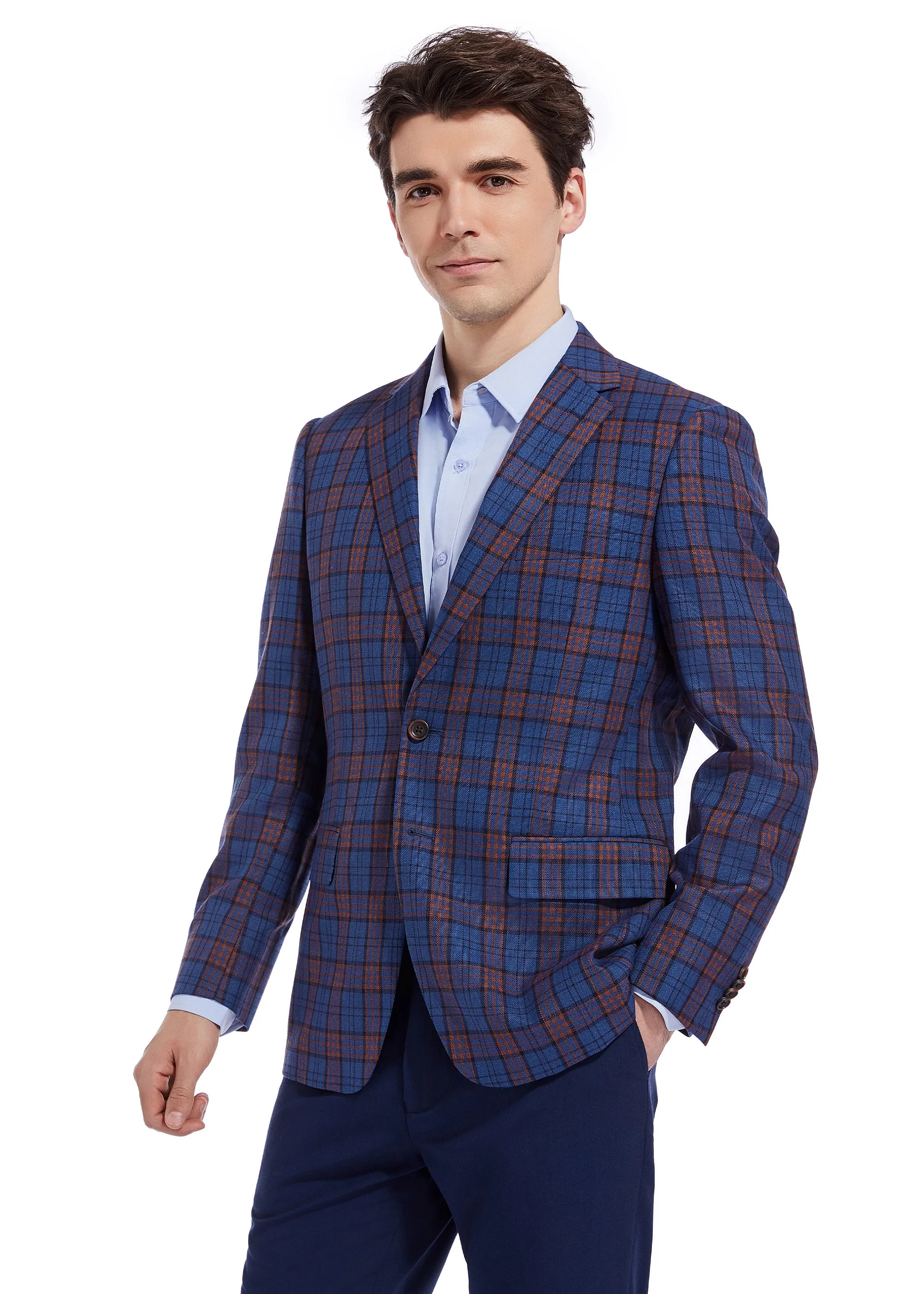 Hechter Paris Bue Plaid Sportcoat