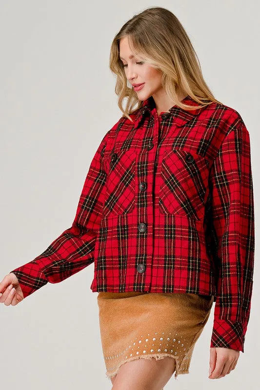Holiday Plaid Shacket