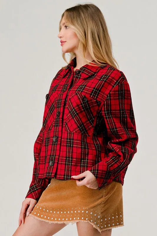Holiday Plaid Shacket
