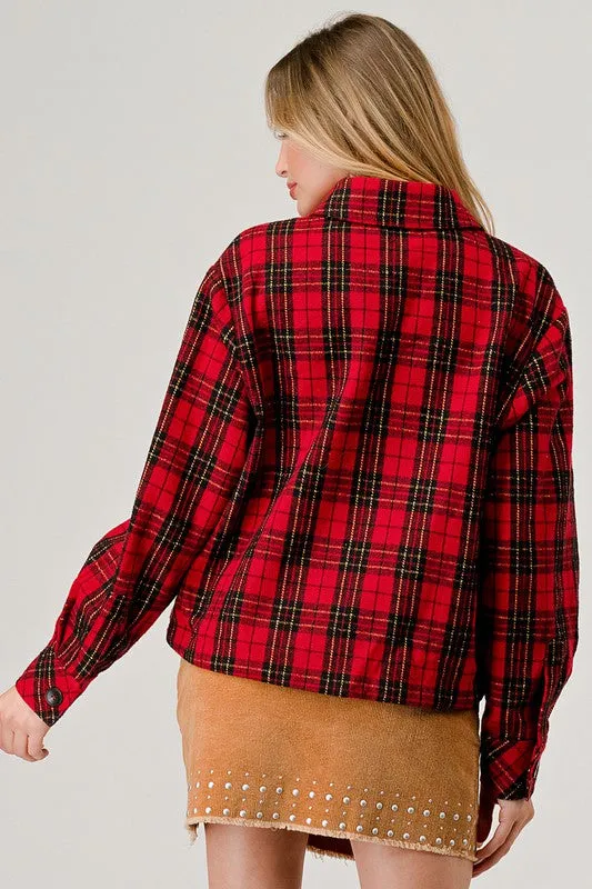 Holiday Plaid Shacket