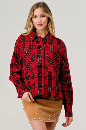 Holiday Plaid Shacket