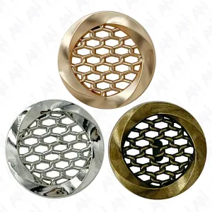Honey Comb Metal Buttons
