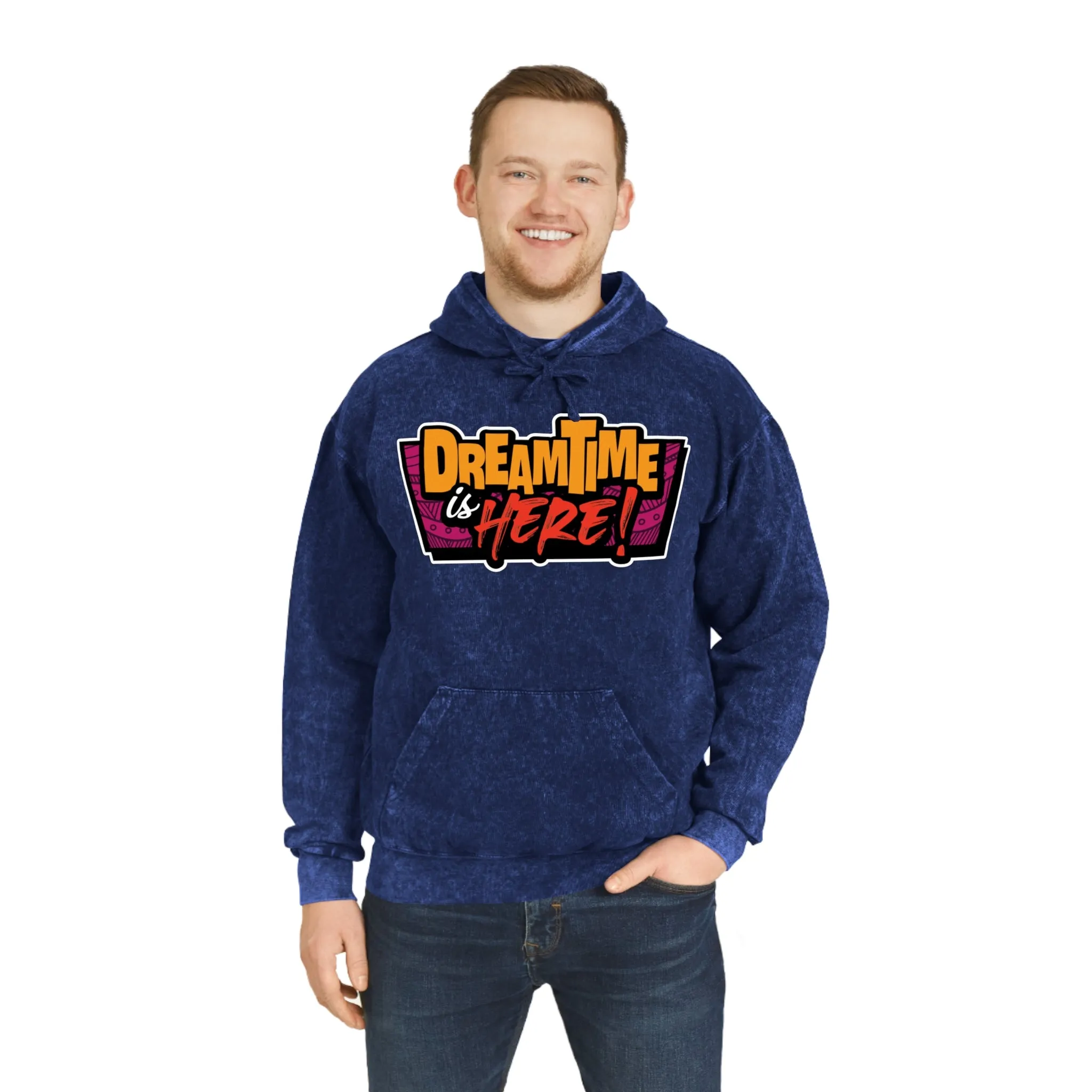 I Love Indigenous | Unisex Mineral Wash Hoodie | Eco-Friendly