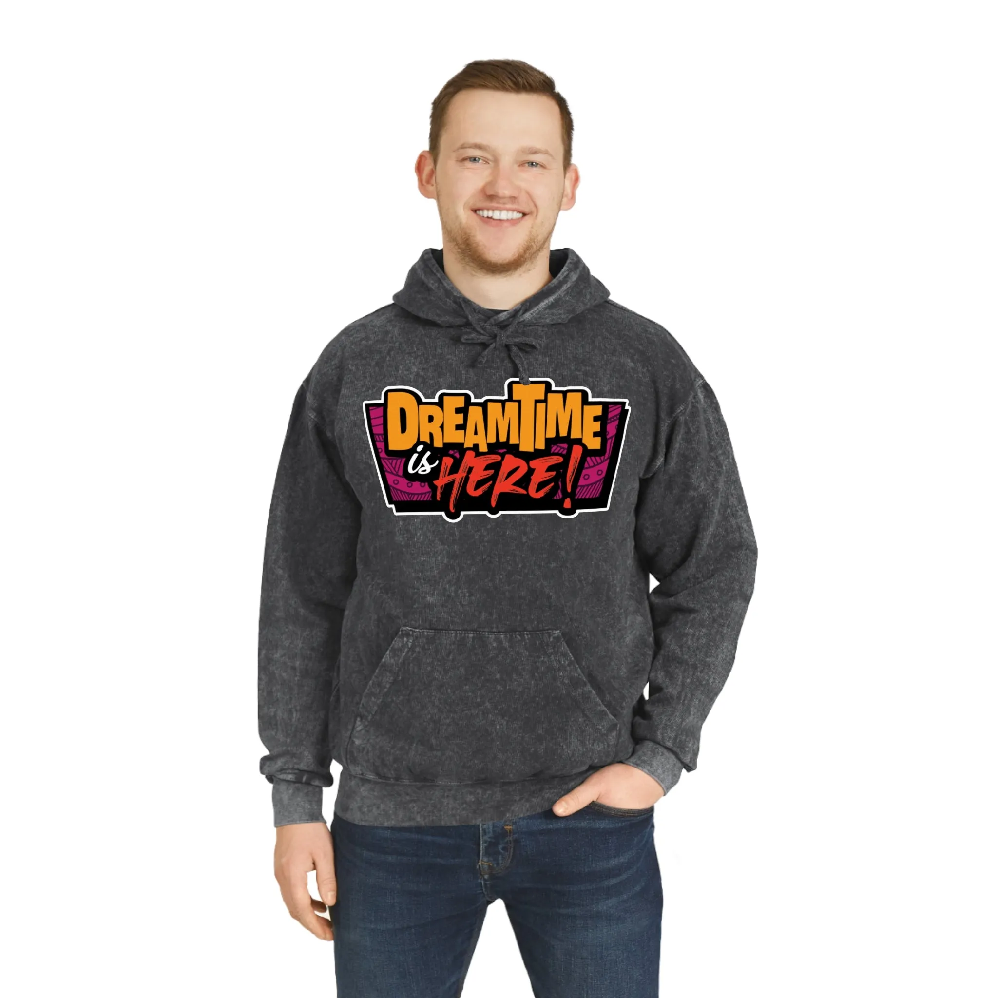I Love Indigenous | Unisex Mineral Wash Hoodie | Eco-Friendly