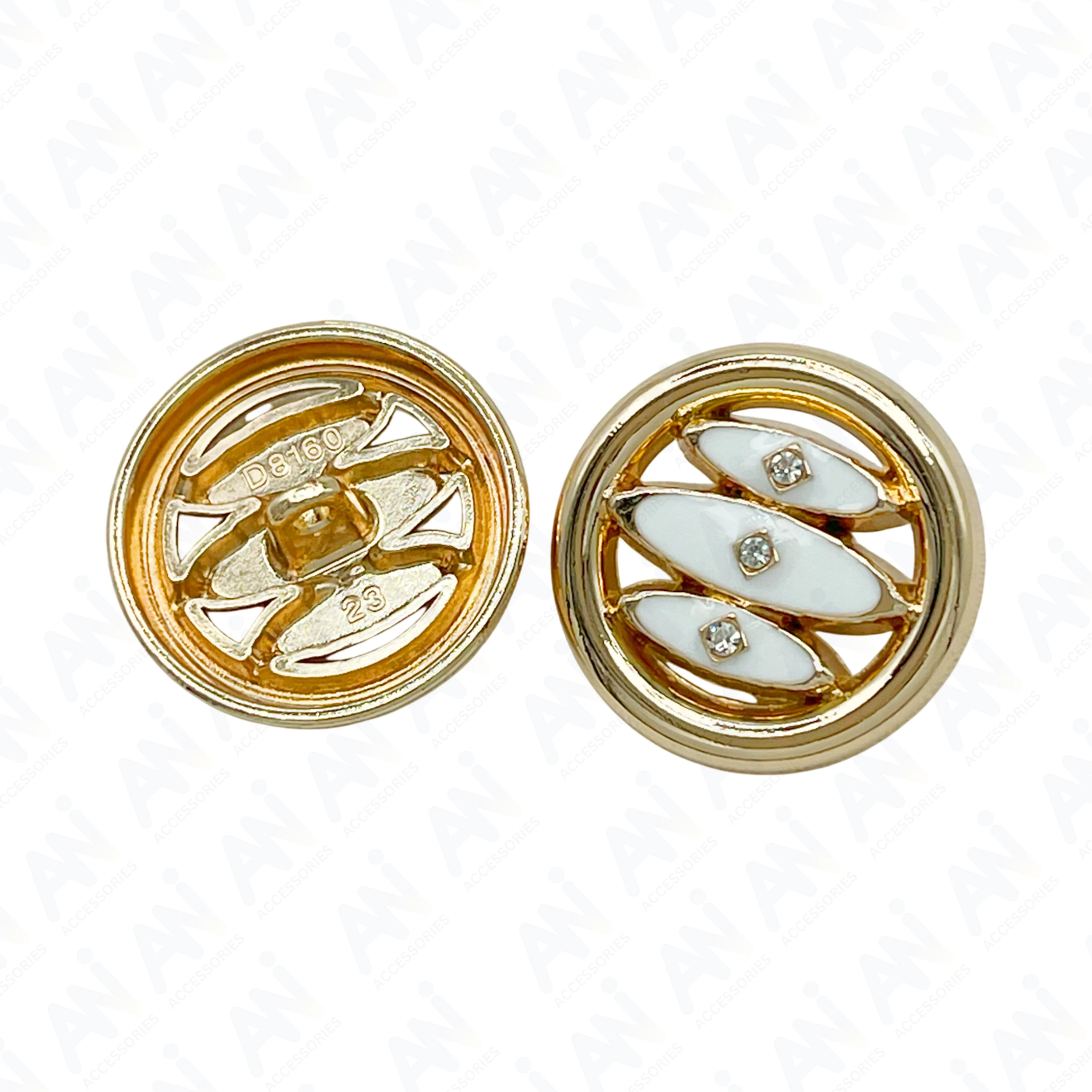 Inlay Design Metal Buttons