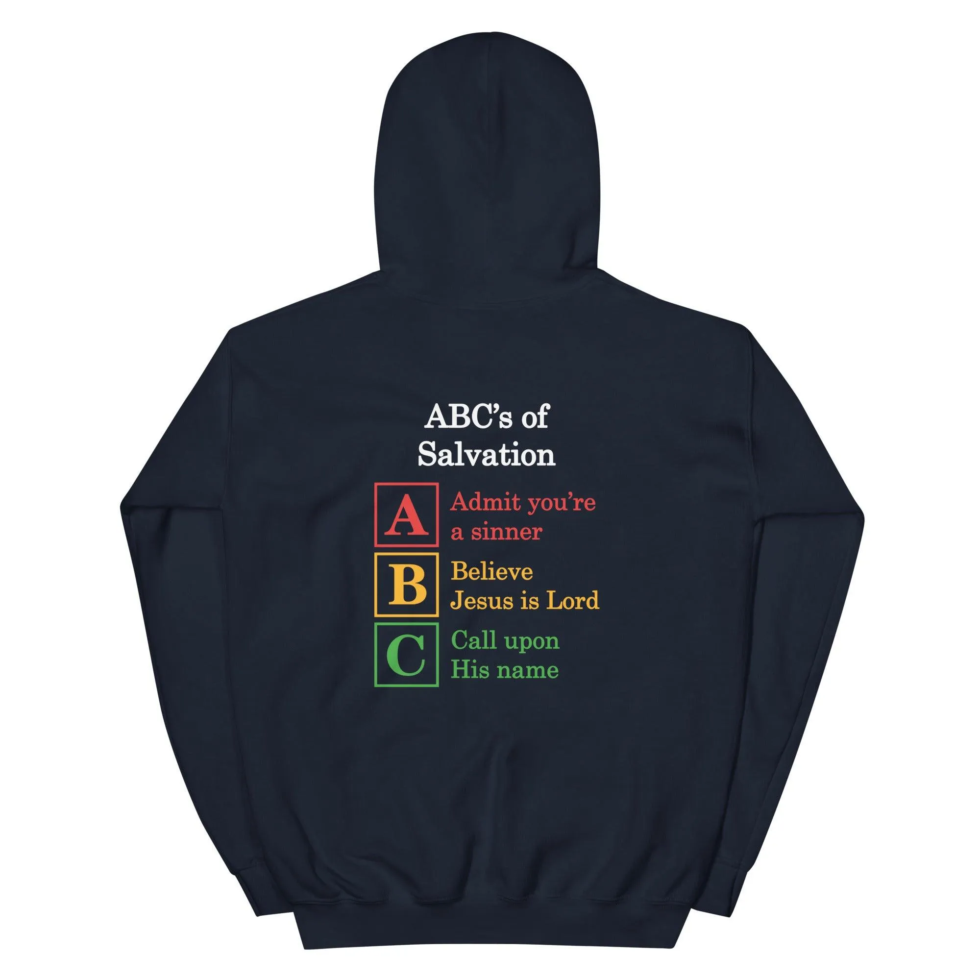 Insane World With ABC's of Salvation 2-Sided Hoodie