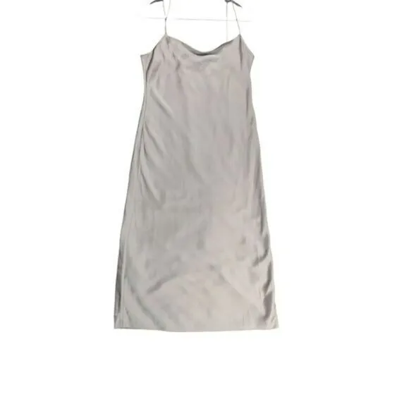 J. Crew Womens Gwyneth Slip Midi Dress in Luster Charmeuse Size 4 Y2K Elegant