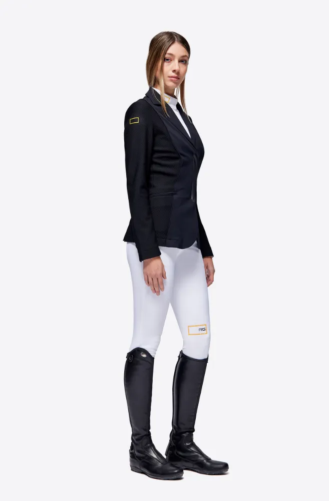 Jersey Mesh Riding Jacket - Black/Gold Logo