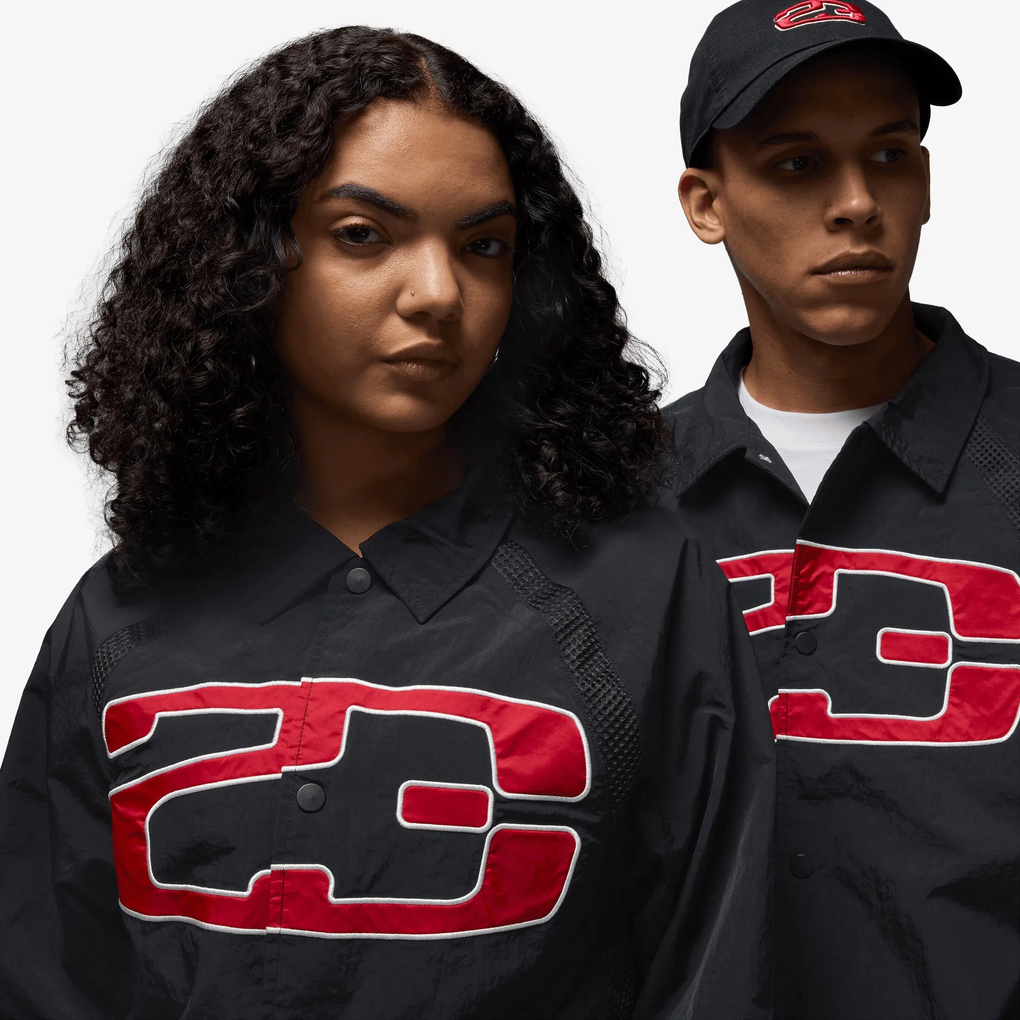JORDAN | ESSENTIALS COACHES JACKET { BLACK/SAIL
