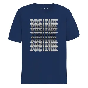 KART BLACK Men's Plus Size Navy Color Tshirts | Regular Fit Round Neck Cotton Tshirts | NVY-POSSITIVE