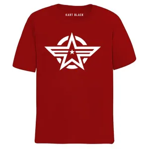 KART BLACK Men's Plus Size Tshirts | Regular Fit Round Neck Cotton Tshirts |MRN_SHIELD_3XL