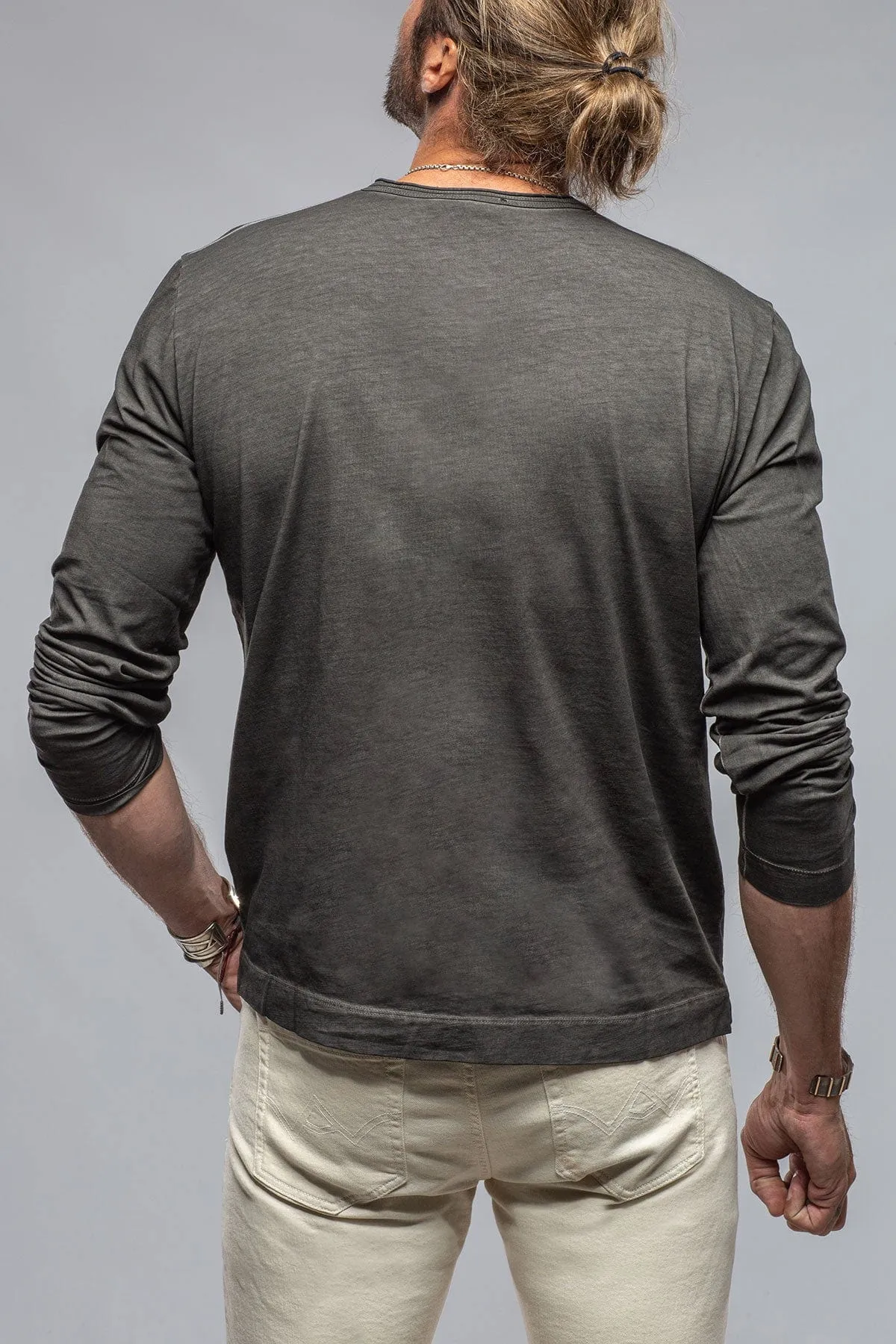 Kayo L/S Crew in Charcoal