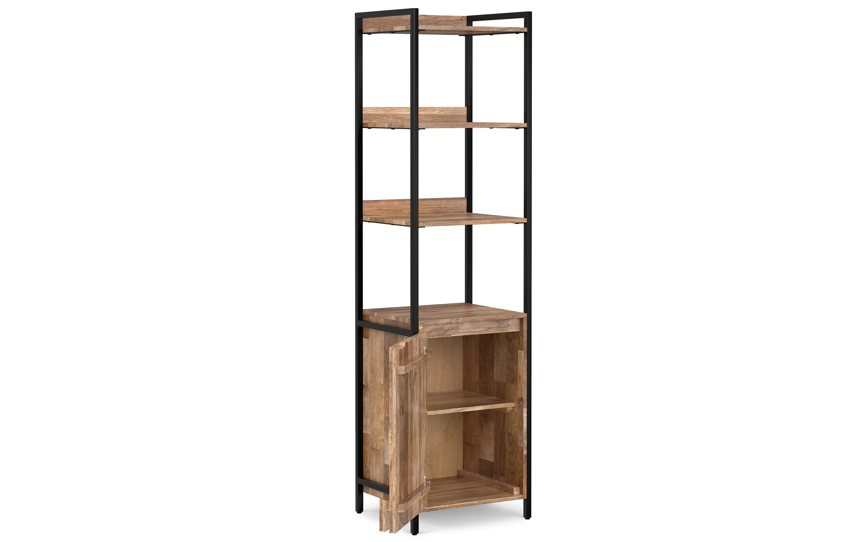 Kelsey 20 inch 5 Shelf Bookcase with Door (Set of 2)