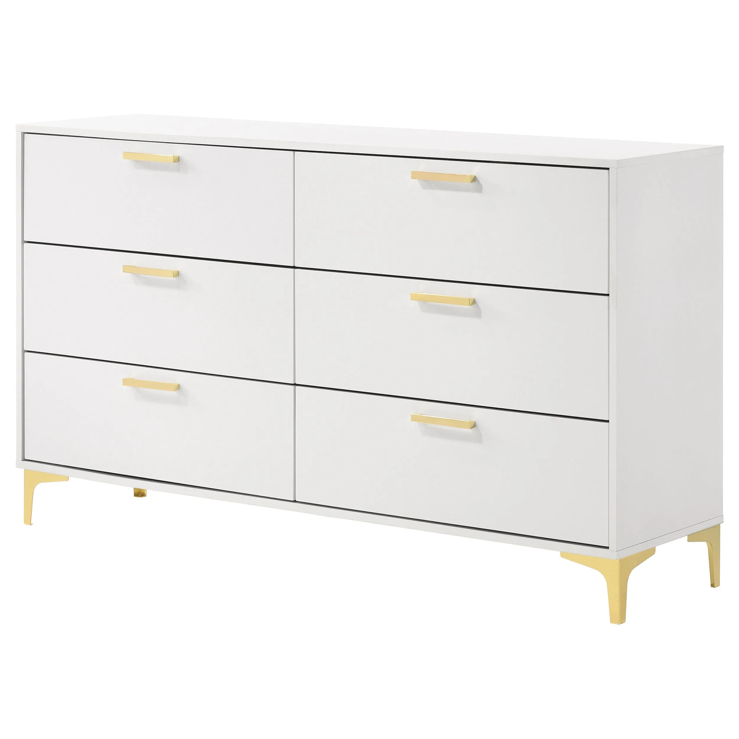 Kendall 6-drawer Dresser White