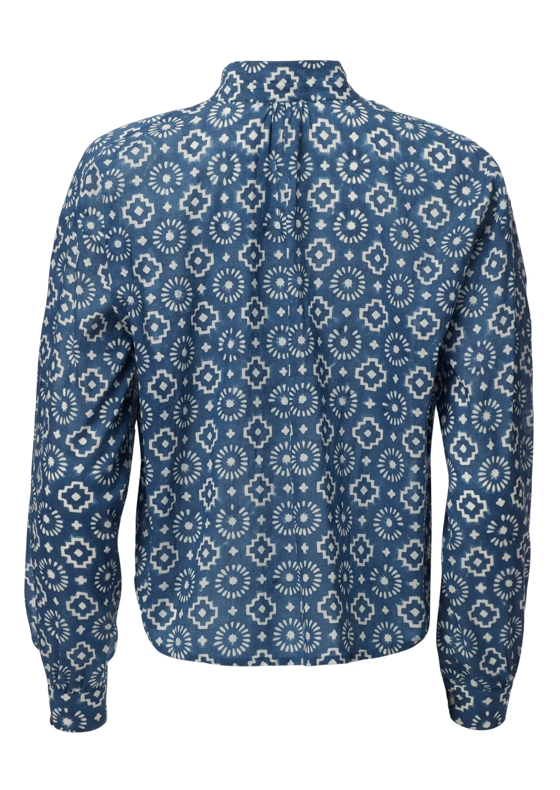 Kiki Indigo Mosaic Shirt, Blue Indigo