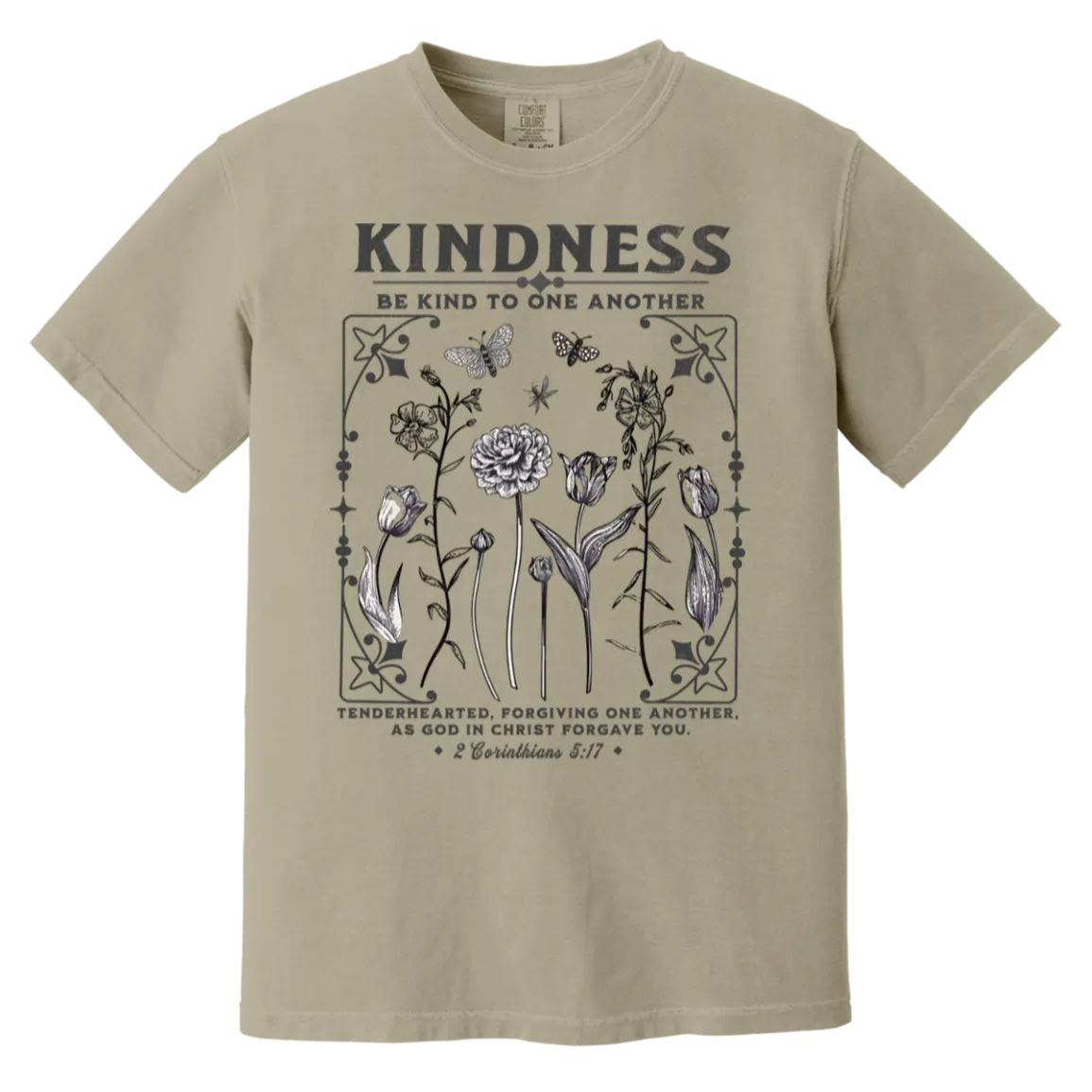 Kindness Tee - Christian Design - Be Kind to One Another - Comfort Colors