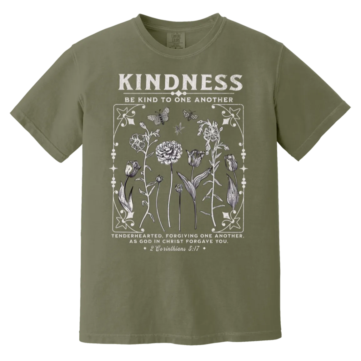 Kindness Tee - Christian Design - Be Kind to One Another - Comfort Colors