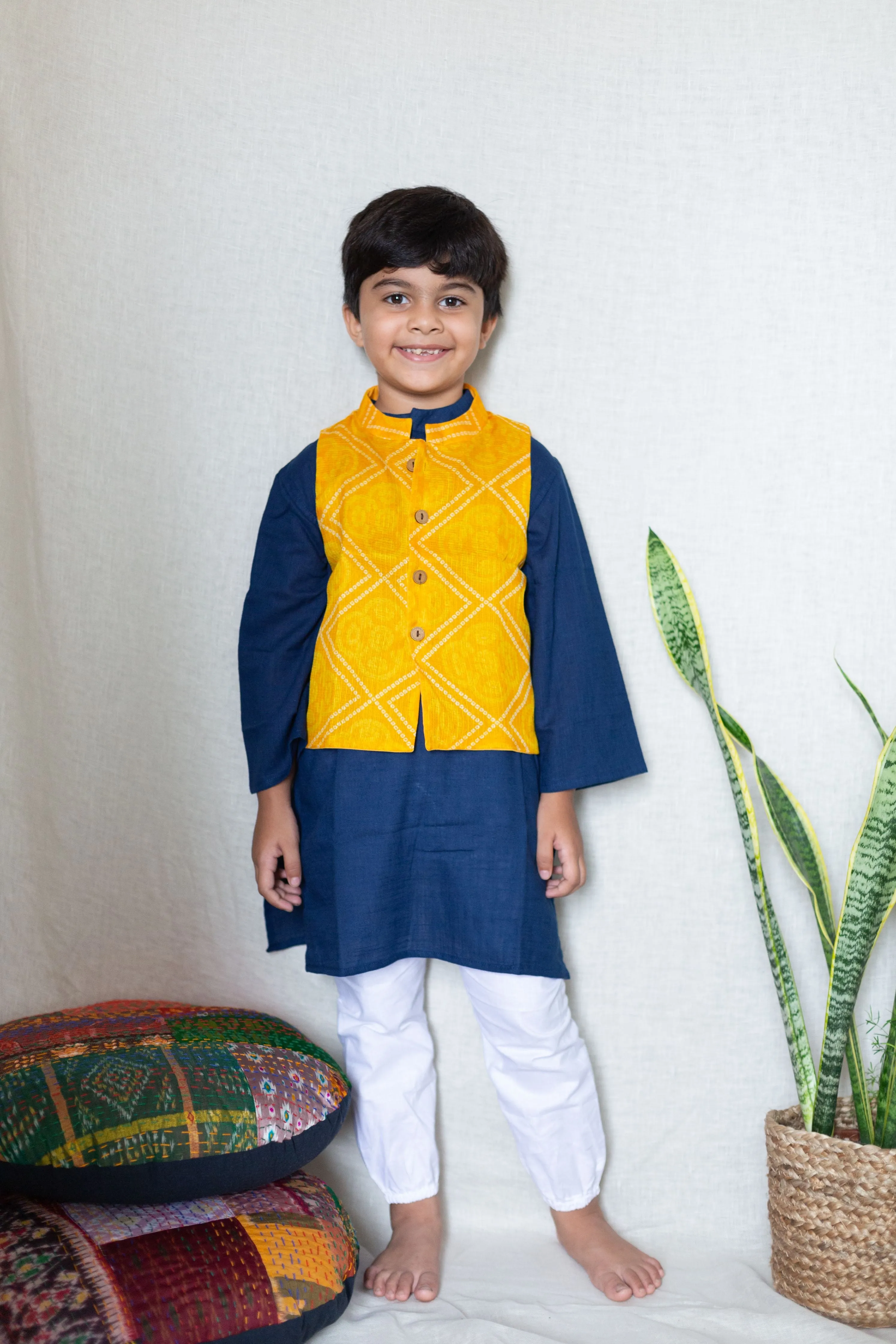 Klingaru Festive Yellow Kota Jacket