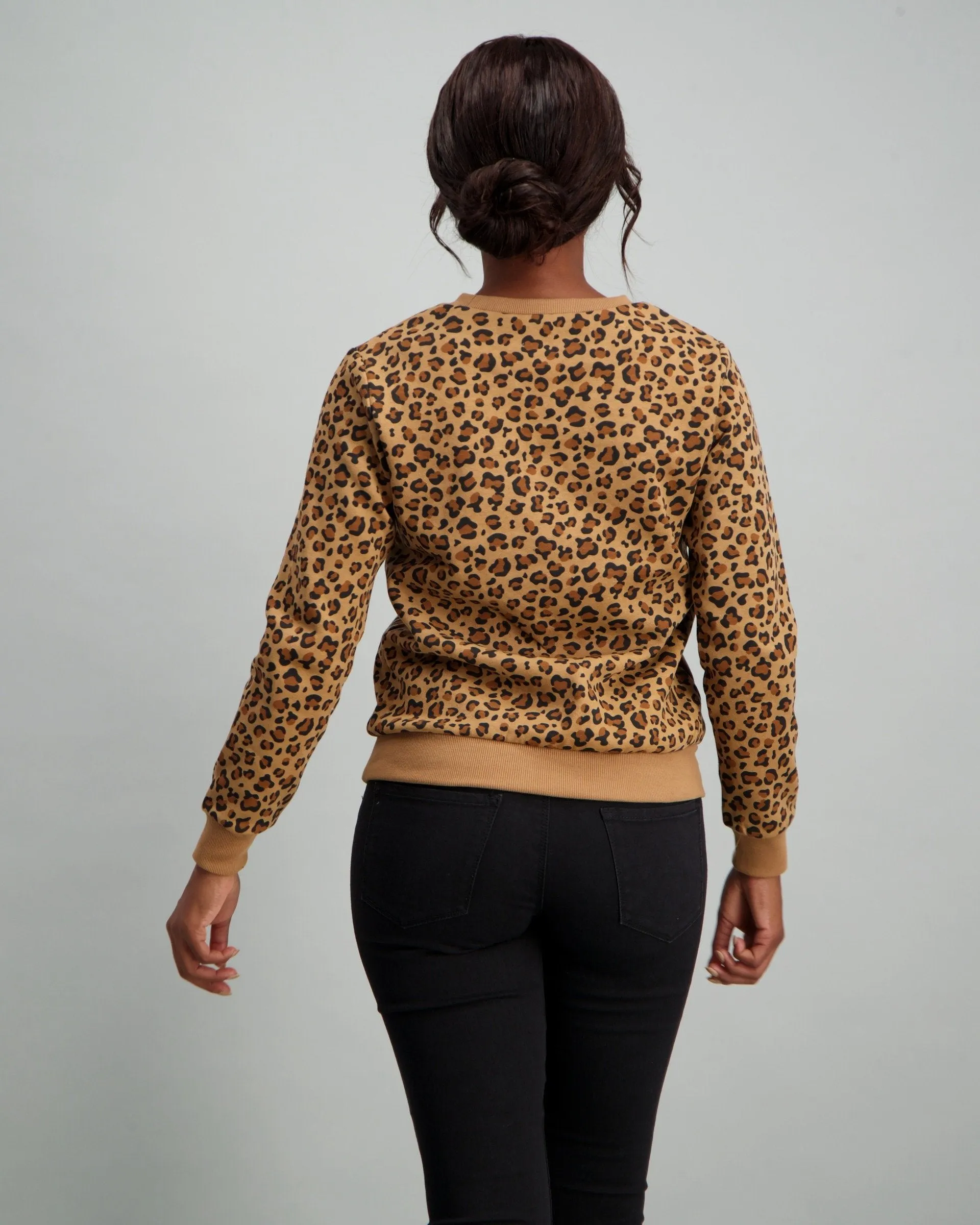 Ladies Print Fleece Top - Animal