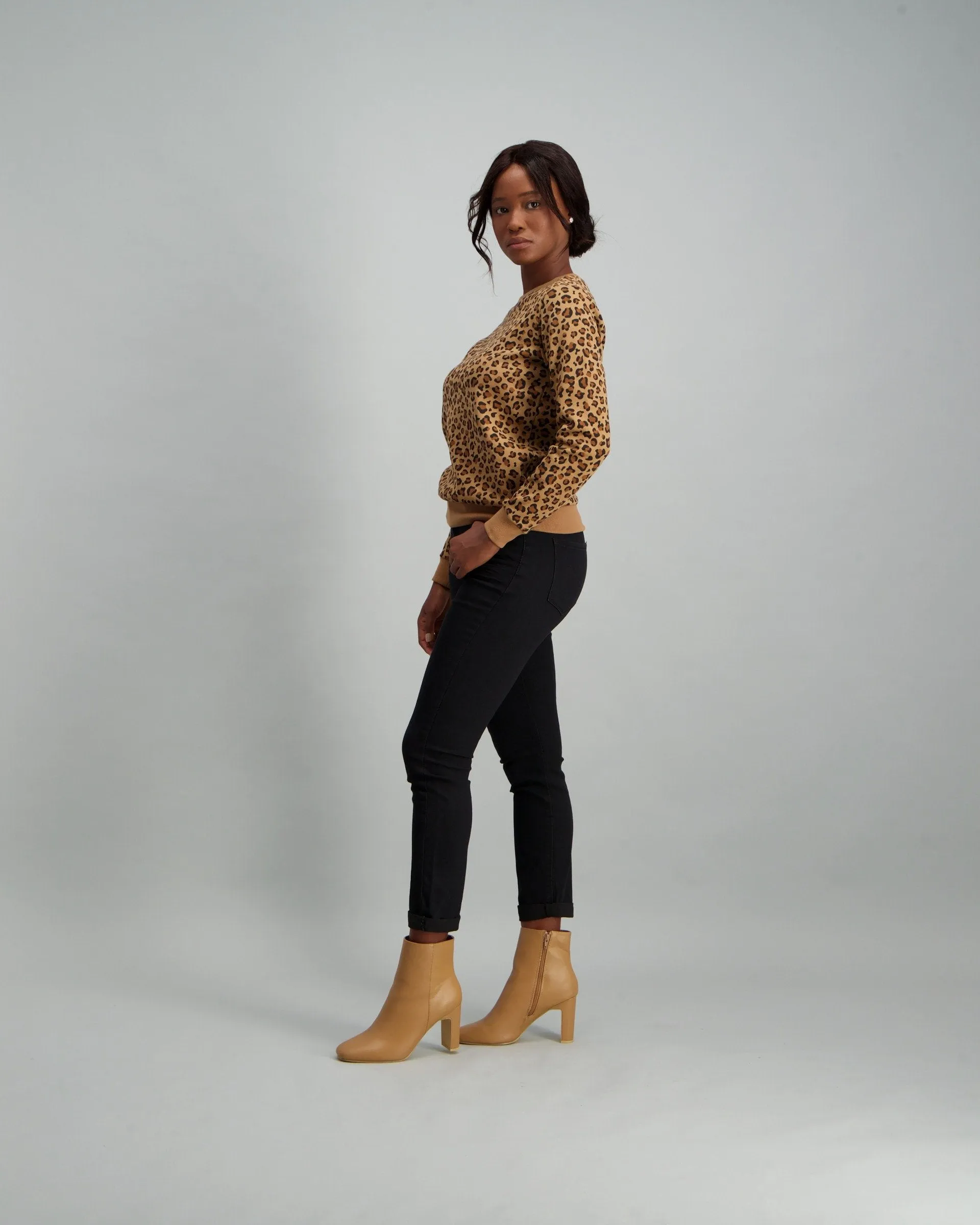 Ladies Print Fleece Top - Animal