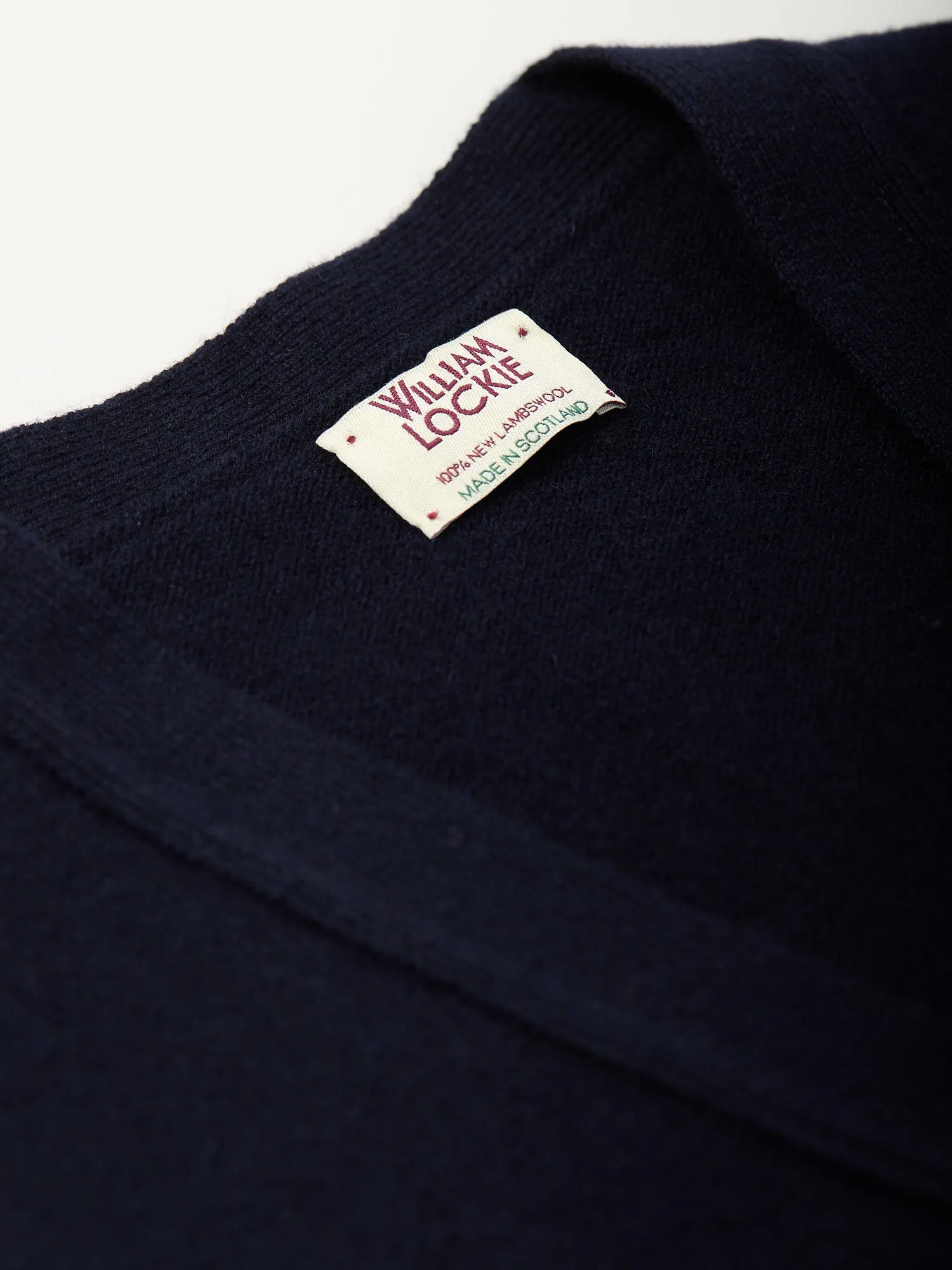 Lambswool Sleeveless Cardigan Navy