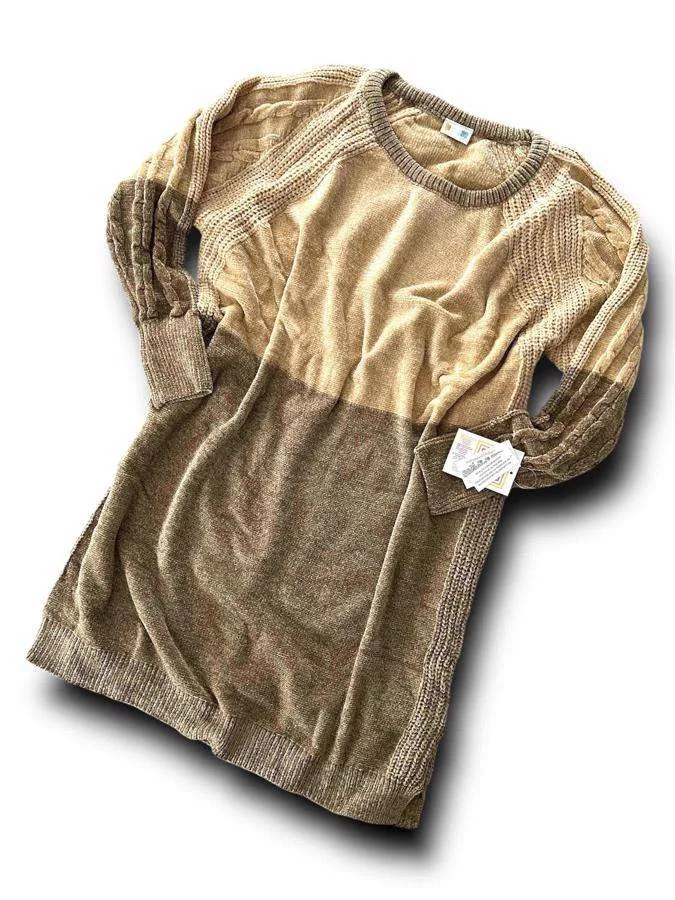 Lauren - Cream Taupe Block Chenille