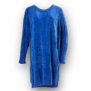 Lauren - Solid Surf the Web Blue Chenille
