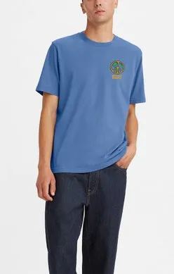LEVIS PEACE BATWING RELAXED SS TEE MERIDIAN BLUE