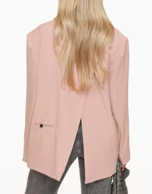 Lichtroze Open Rug Oversized - Blazer