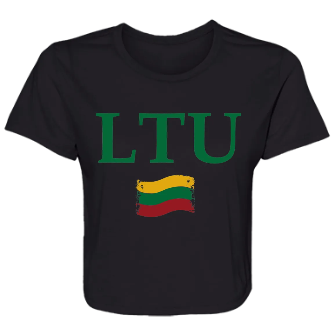 Lietuva LTU - Women's Bella Canvas Flowy Cropped Tee