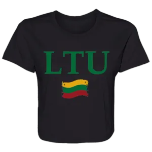 Lietuva LTU - Women's Bella Canvas Flowy Cropped Tee