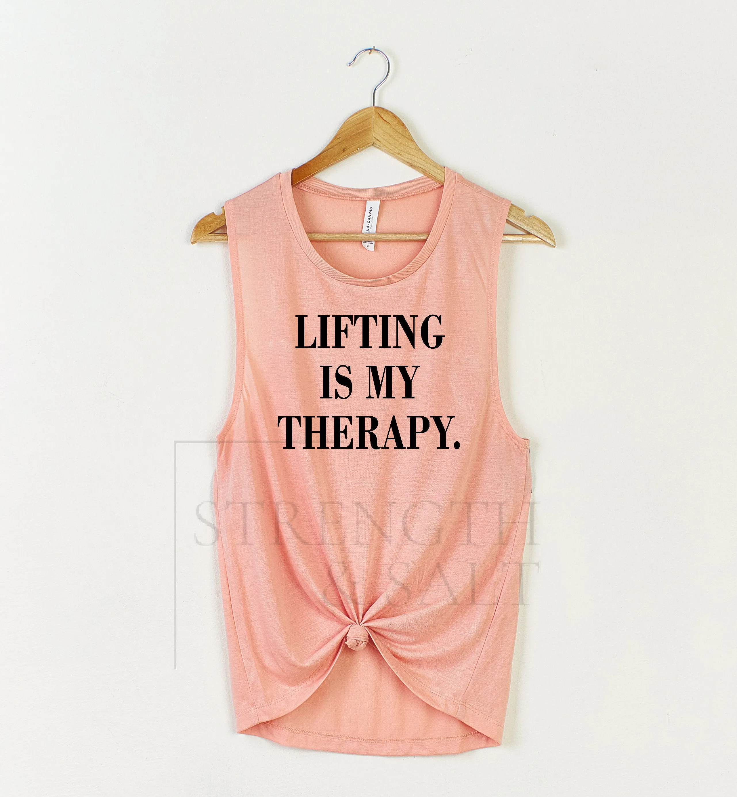 Lifting is My Therapy Muscle Tank