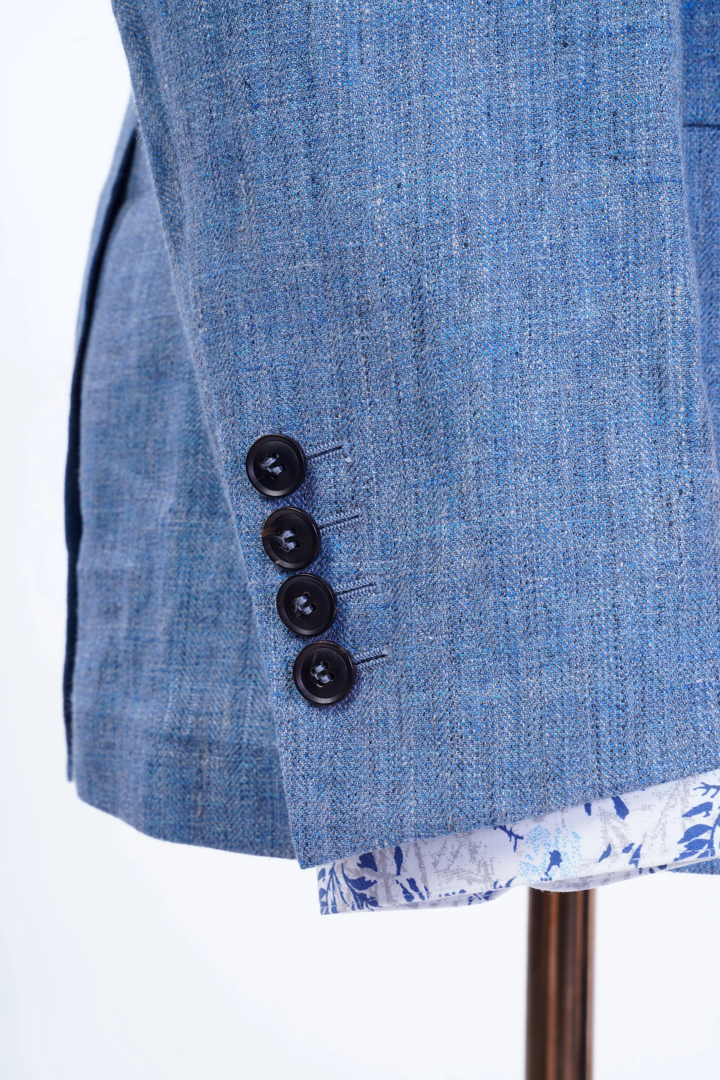 Light Blue - 100% Linen, Custom Blazer