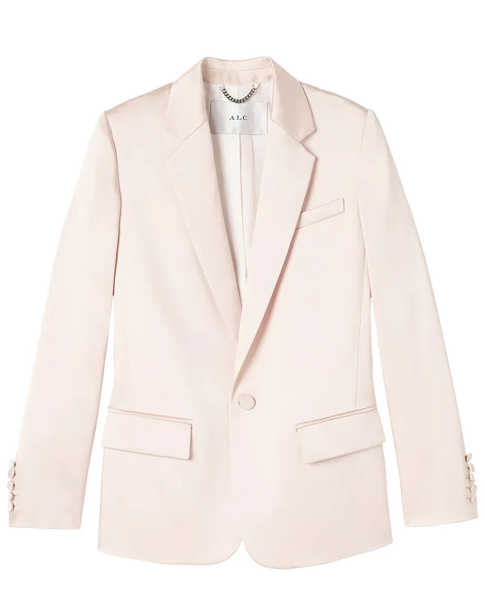 Light Buff Satin Axel Jacket