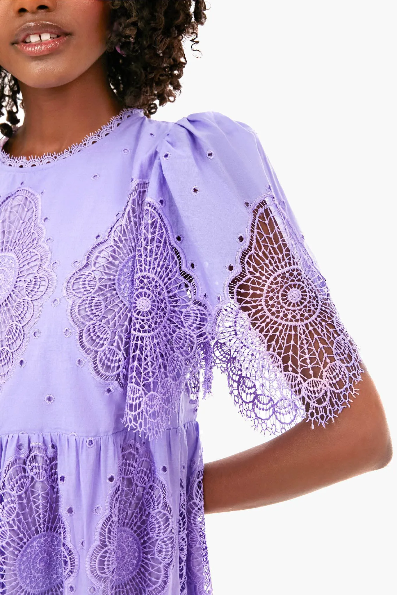 Lilac Lace Catalina Dress